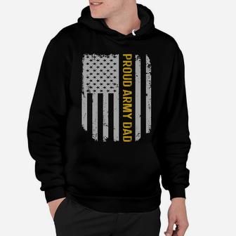 Vintage American Flag Proud Army Dad Father's Day Gift T-shirt Hoodie - Seseable
