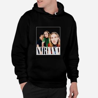 Vintage Band-Hoodie mit Porträt-Print, Retro Musik-Fan Tee - Seseable