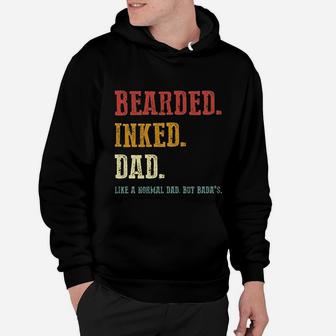 Vintage Bearded Inked Dad Like A Normal Dad Hoodie - Seseable