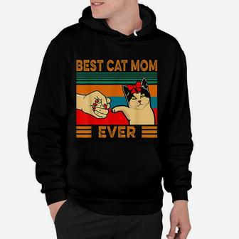 Vintage Best Cat Mom Ever Great Gifts For Mom Hoodie - Seseable
