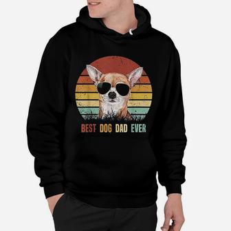 Vintage Best Dog Dad Ever Chihuahua Hoodie - Seseable