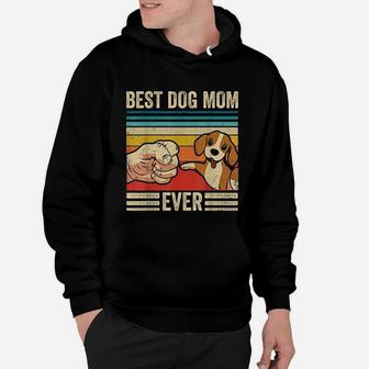 Vintage Best Dog Mom Ever Unique Gifts For Mom Hoodie - Seseable