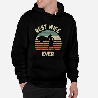 Vintage Best Wife Ever Holiday Gift Superhero Fun Graphic Hoodie - Seseable
