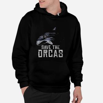 Vintage Earth Day Save The Orcas Hoodie - Seseable
