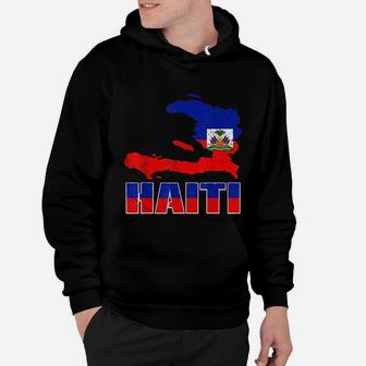 Vintage Haitian Flag I Love Haiti Hoodie - Seseable