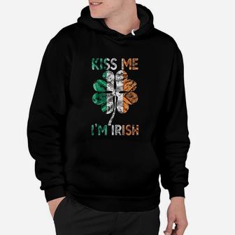 Vintage Kiss Me Im Irish Hoodie - Seseable