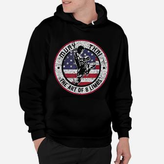 Vintage Muay Thai Karate Boxing Mixed Martial Arts Hoodie - Seseable