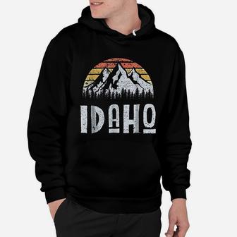 Vintage Retro Id Idaho Hoodie - Seseable