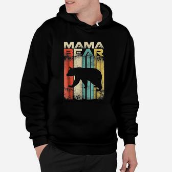 Vintage Retro Mama Bear Gifts For Mother Hoodie - Seseable