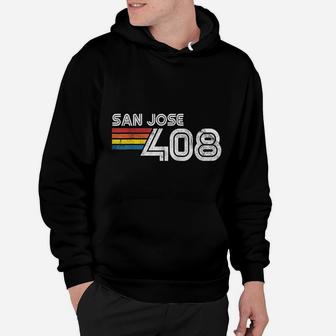 Vintage San Jose Proud 408 California State Hoodie - Seseable