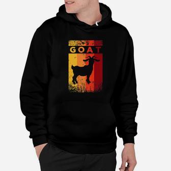 Vintage Style Goat Silhouette Funny Goat Lover Gift Hoodie - Seseable