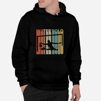 Vintage Style Water Polo Silhouette Hoodie - Seseable