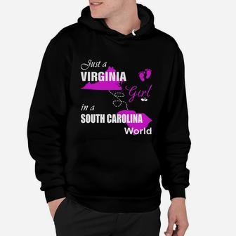 Virginia Girl In South Carolina Shirts Virginia Girl Tshirt,south Carolina Girl T-shirt,south Carolina Girl Tshirt,virginia Girl In South Carolina Shirts Hoodie - Seseable