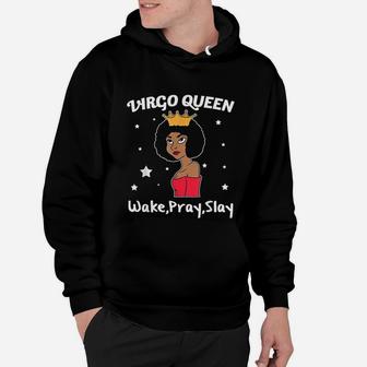 Virgo Black Queen Black Women Afro Zodiac Hoodie | Seseable CA