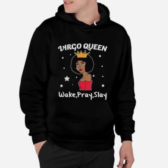 Virgo Black Queen Black Women Afro Zodiac Hoodie - Seseable