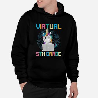 Virtual 5th Grader Back To School Online Teaching Teacher Hoodie - Seseable