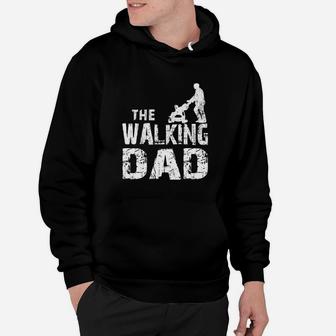 Walking Dad Hoodie Schwarz, Lustige Vatertagsidee - Seseable