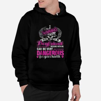 Warning I Belong To My Boyfriend Dont Mess With Me Hoodie - Seseable