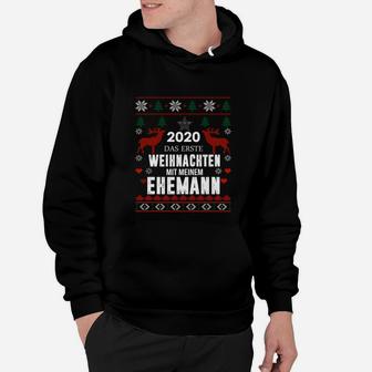Weihnachts-Hoodie Herren, Erstes Weihnachten mit Ehemann 2020, Ugly Sweater Design - Seseable