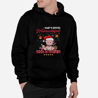 Weihnachts-Schwangerschafts-Hoodie, Babys erstes Fest im Mutterleib - Seseable