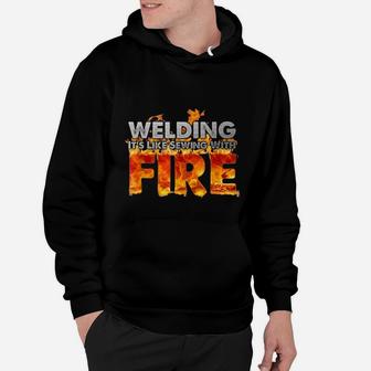 Welding Fire Hoodie - Seseable