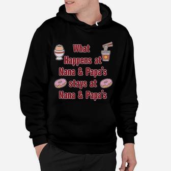 What Happens At Nana And Papas Stays Hoodie - Seseable