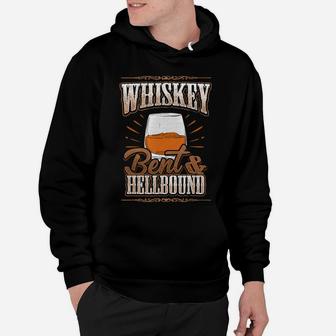 Whiskey Bent Hellbound Shirt Drinking Fathers Day Gift Dad Hoodie - Seseable