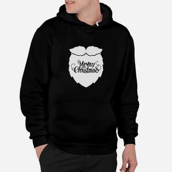 White Beard Merry Christmas Cool Statement Graphic Tee Hoodie - Seseable