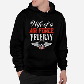 Wife Of Air Force Veteran Women Gift Hoodie - Seseable