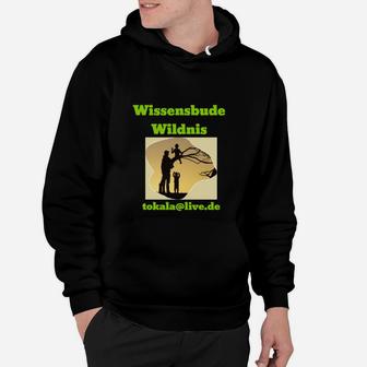 Wissensbude Wildnis Themen-Hoodie für Natur- und Abenteuerfans, Unisex in Schwarz - Seseable