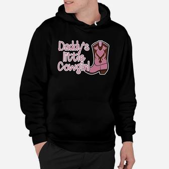 Womens Cute Daddys Little Cowgirl Country Girl Funny Kids Hoodie - Seseable