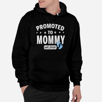 Womens New Mom Promoted To Mommy Est 2022 Mothers Day Hoodie - Seseable