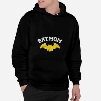 Womens Women Batmom Vintage Mom Mother Mama Gifts Hoodie - Seseable