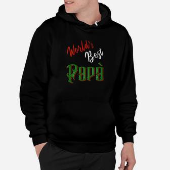 Worlds Best Papa Fathers Day, best christmas gifts for dad Hoodie - Seseable