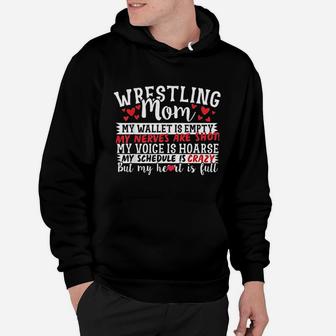 Wrestling Mom Quote Hoodie - Seseable