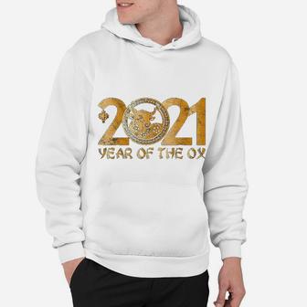 2021 Year Of The Ox Gift Zodiac Lunar Chinese New Year Hoodie - Seseable