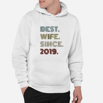 2nd Wedding Anniversary Gift Best Wife Since 2019 Hoodie - Seseable
