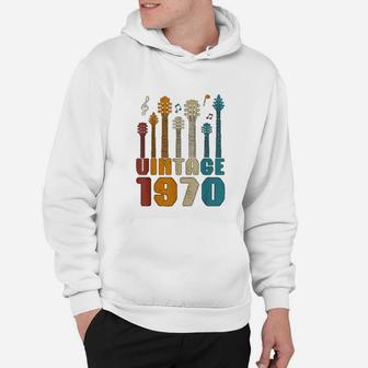 51st Birthday Gifts Vintage 1970 Guitarist Guitar Lovers Hoodie - Seseable