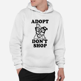 Adopt Dont Shop Pitbull Dog Rescue Adoption Hoodie - Seseable