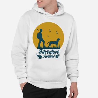 Adventure Buddies Travel Lover With Dog Best Friend Hoodie - Seseable