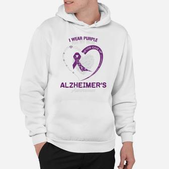 Alzheimers Awareness - I Wear Purple For My Mom T-shirt Hoodie - Seseable