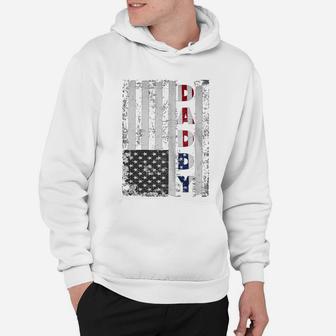 American Daddy Flag T Shirt Fathers Day Gift Hoodie - Seseable