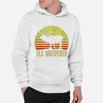 American Elk Hunter Dad Vintage Retro Sun Bow Hunting Hoodie - Seseable