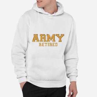 Army Retired Gold Hoodie - Seseable