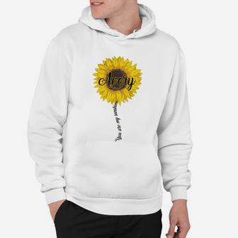 Avery You Are My Sunshine Sunflower Hoodie - Seseable