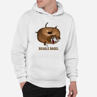 Beagle Likes Sweet Bagel Funny Dog Beagle Lover Hoodie - Seseable