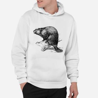 Beaver Biber Nagetier Rodents Wood Water4 - Mens Premium T-shirt Hoodie - Seseable