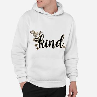 Bee Kind Cute Summer Save The Bees Graphic Hoodie - Seseable