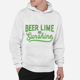 Beer Lime And Sunshine Funny Cinco De Mayo Summer Bbq Hoodie - Seseable