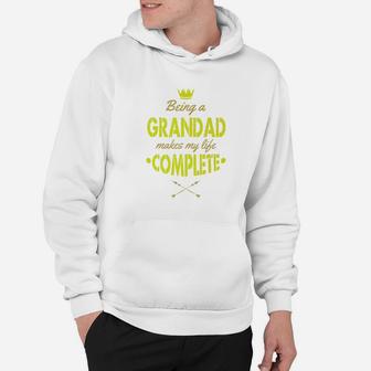 Being A Grandad Makes My Life Complete Grandpa Gift Men Premium Hoodie - Seseable